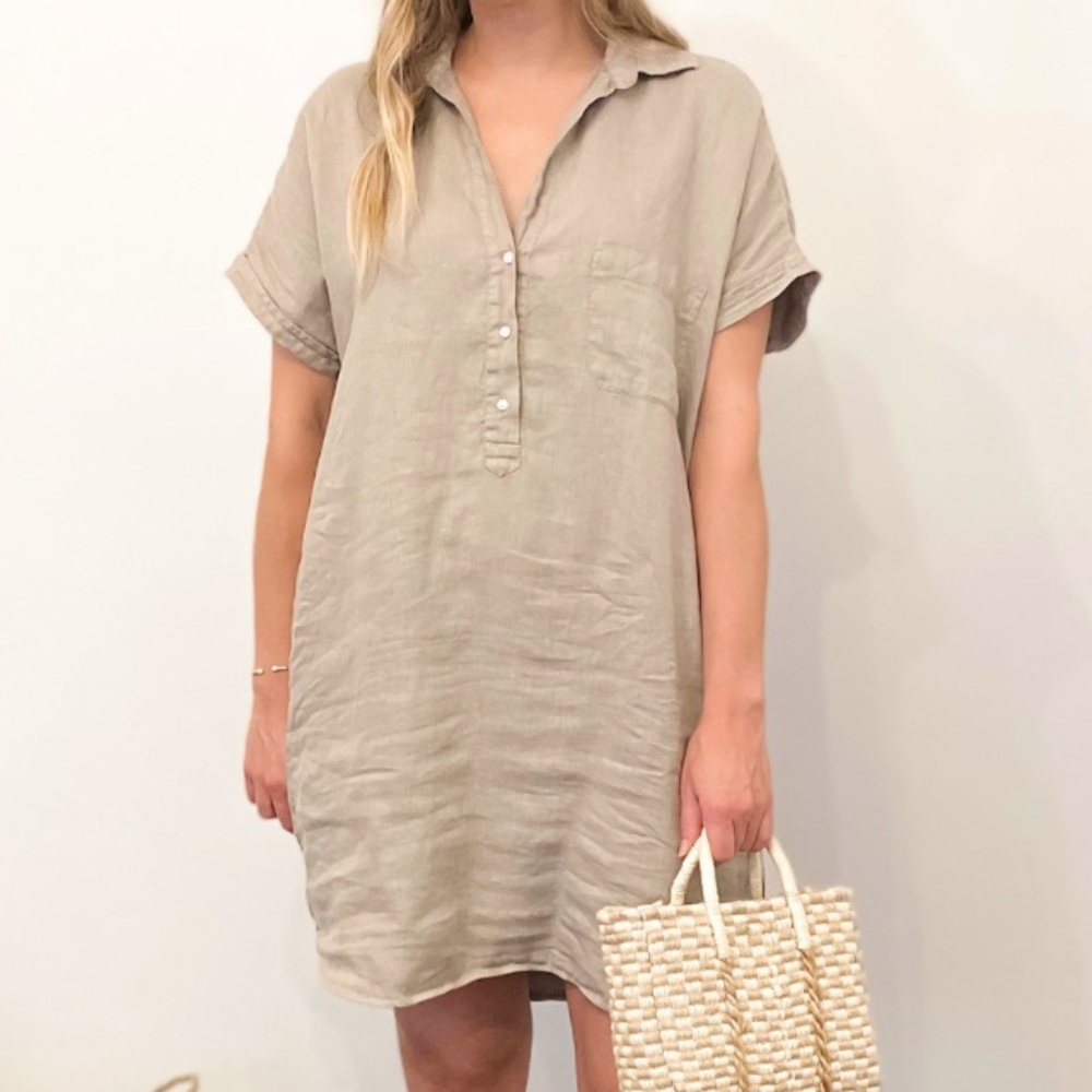 Grayson by Frank & Eileen ‘The  Artist’ Short Sleeve Linen Dress - Sz Small